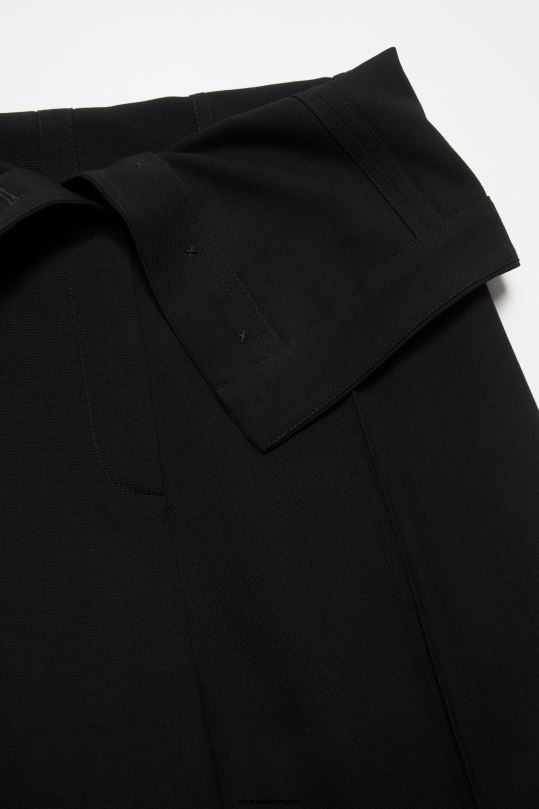 Acne Studios vaatteet musta 0VF2B299 räätälöidyt villasekoitehousut