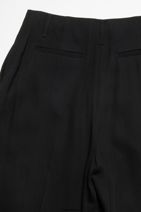 Acne Studios vaatteet musta 0VF2B302 räätälöidyt villasekoitehousut