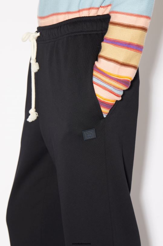 Acne Studios vaatteet musta 0VF2B318 puuvillaiset verkkarit unisex