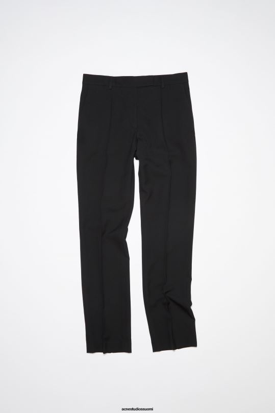 Acne Studios vaatteet musta 0VF2B330 kapeat räätälöidyt housut