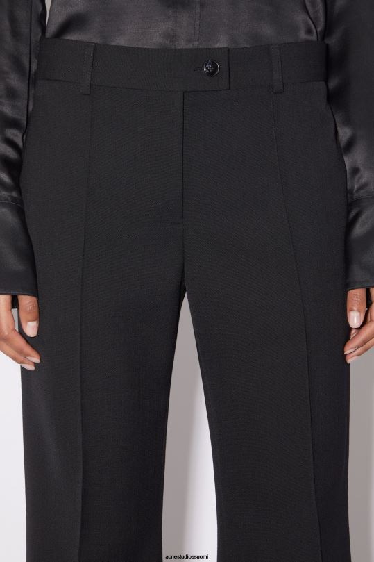 Acne Studios vaatteet musta 0VF2B331 räätälöidyt levenevät housut
