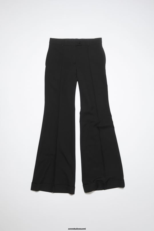 Acne Studios vaatteet musta 0VF2B331 räätälöidyt levenevät housut