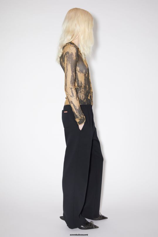 Acne Studios vaatteet musta 0VF2B332 puuvillaiset verkkarit
