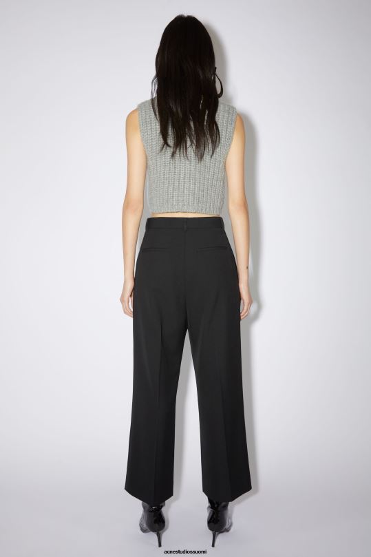 Acne Studios vaatteet musta 0VF2B406 villasekoitehousut