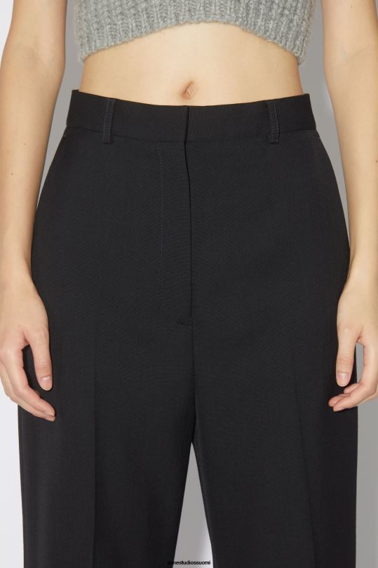 Acne Studios vaatteet musta 0VF2B406 villasekoitehousut