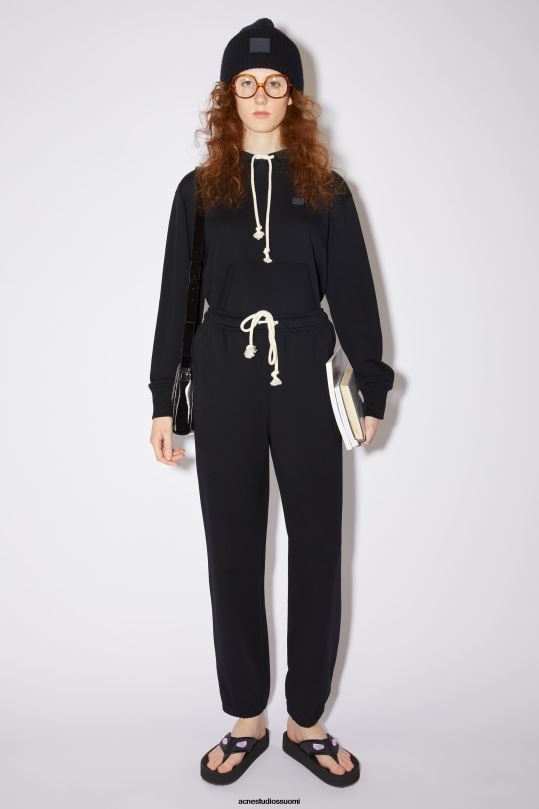 Acne Studios vaatteet musta 0VF2B417 fleece-verkkarit unisex