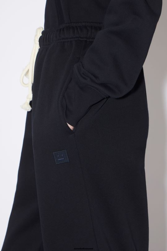 Acne Studios vaatteet musta 0VF2B417 fleece-verkkarit unisex