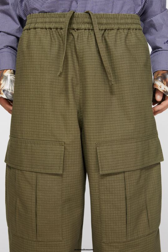 Acne Studios vaatteet oliivinvihreä 0VF2B1097 cargo-housut