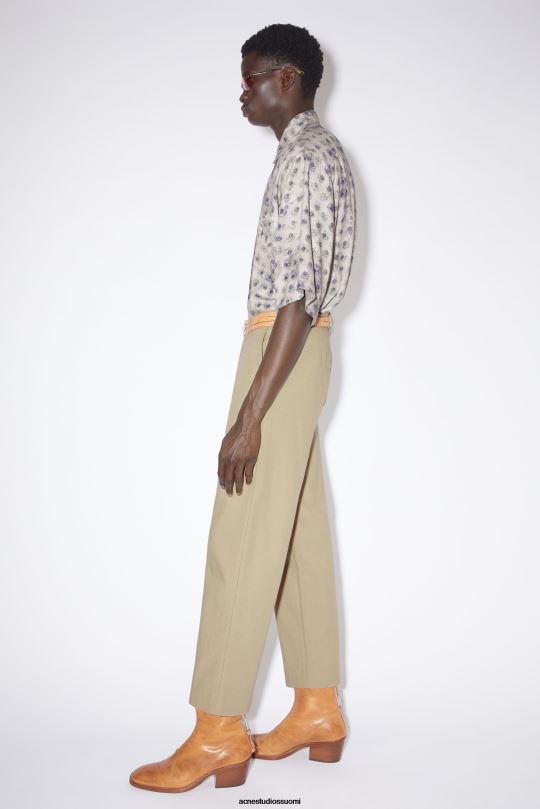 Acne Studios vaatteet pähkinänruskea beige 0VF2B1172 tavalliset housut