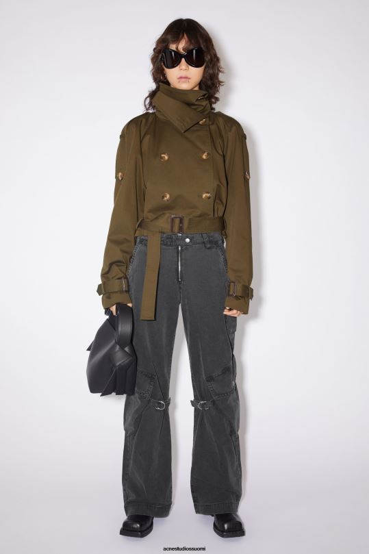 Acne Studios vaatteet pesty mustaksi 0VF2B323 cargo-housut