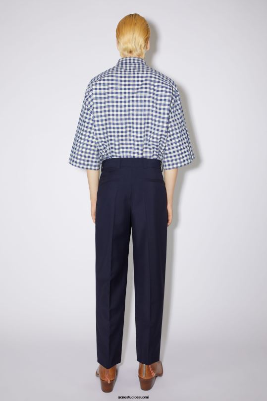 Acne Studios vaatteet tumma laivasto 0VF2B1164 villasekoitteiset housut