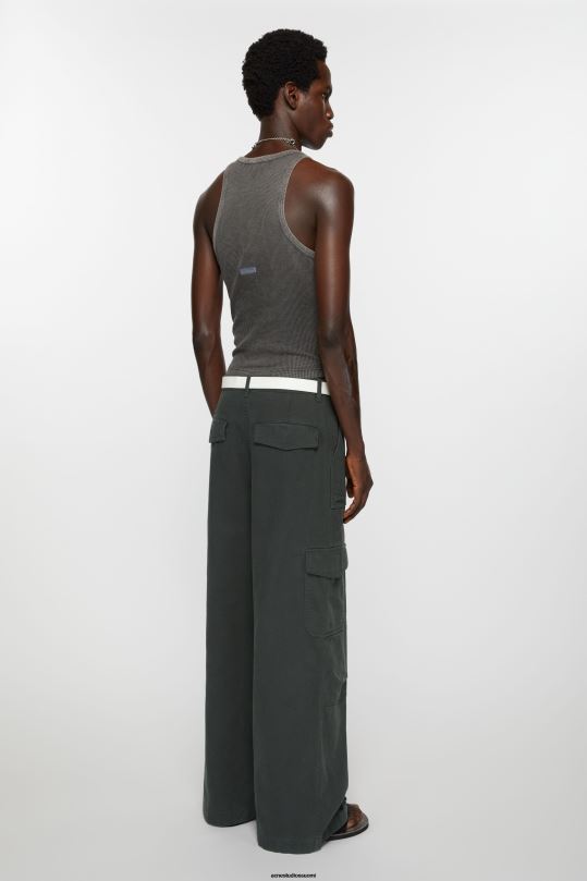 Acne Studios vaatteet tummanharmaa 0VF2B1032 twill-housut