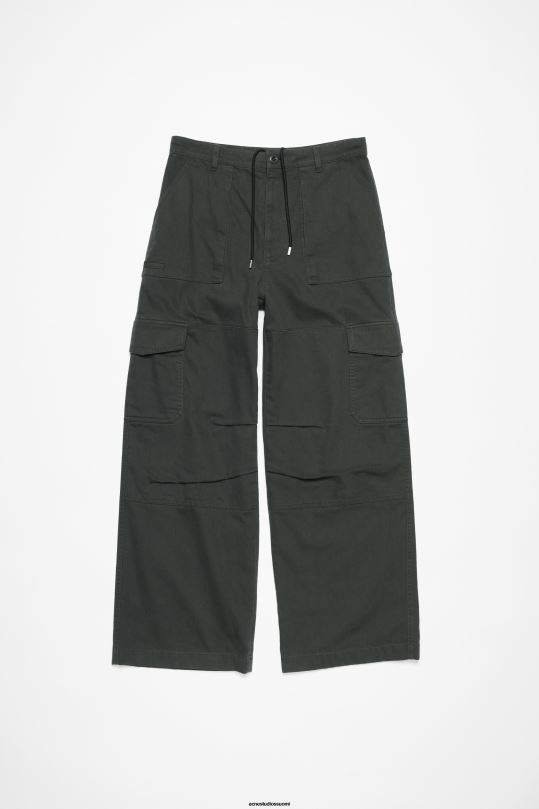 Acne Studios vaatteet tummanharmaa 0VF2B1032 twill-housut