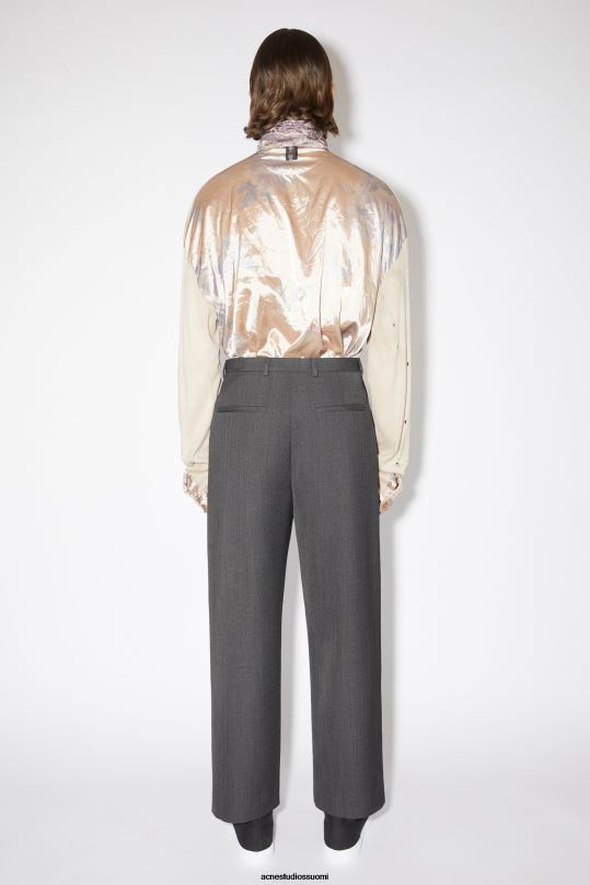 Acne Studios vaatteet tummanharmaa melansi 0VF2B1062 villasekoitehousut