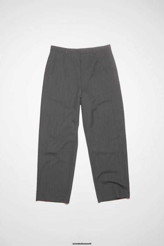 Acne Studios vaatteet tummanharmaa melansi 0VF2B1062 villasekoitehousut