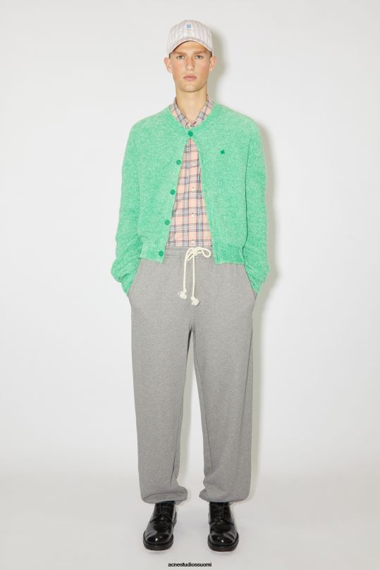Acne Studios vaatteet vaaleanharmaa melansi 0VF2B1060 puuvillaiset verkkarit unisex