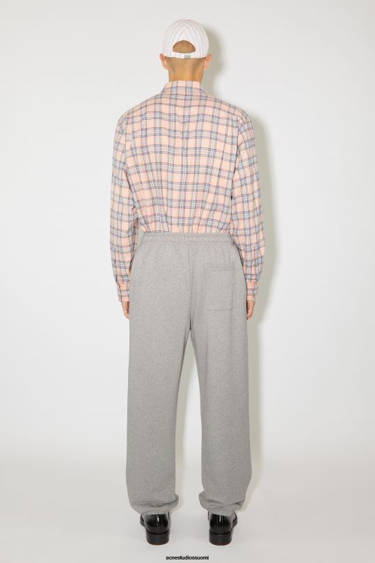 Acne Studios vaatteet vaaleanharmaa melansi 0VF2B1060 puuvillaiset verkkarit unisex
