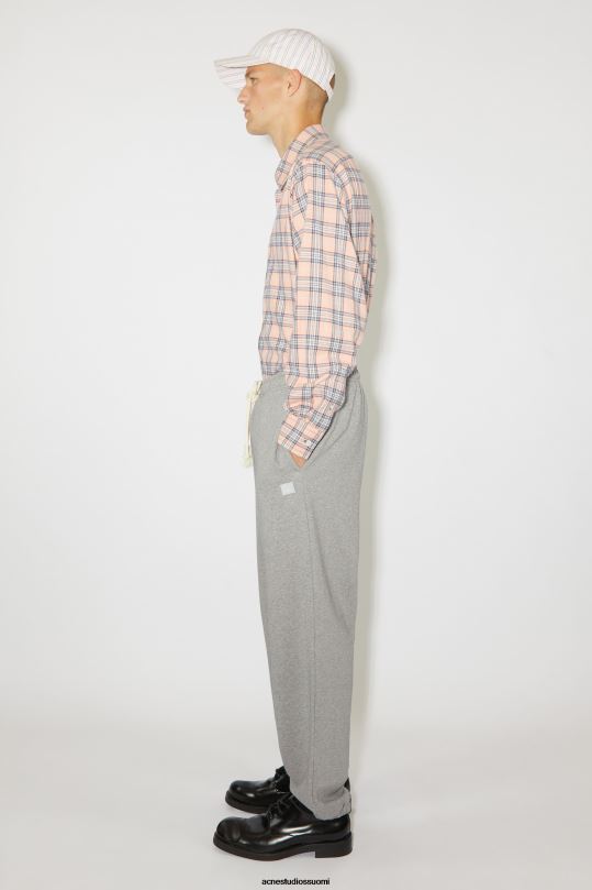 Acne Studios vaatteet vaaleanharmaa melansi 0VF2B1060 puuvillaiset verkkarit unisex
