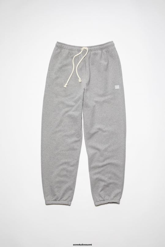 Acne Studios vaatteet vaaleanharmaa melansi 0VF2B1060 puuvillaiset verkkarit unisex