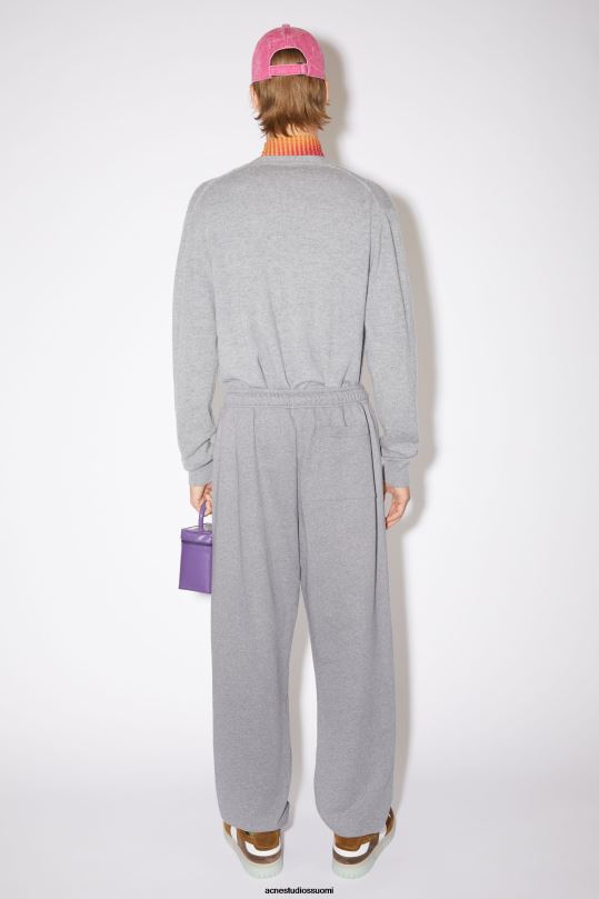 Acne Studios vaatteet vaaleanharmaa melansi 0VF2B1187 fleece-verkkarit unisex
