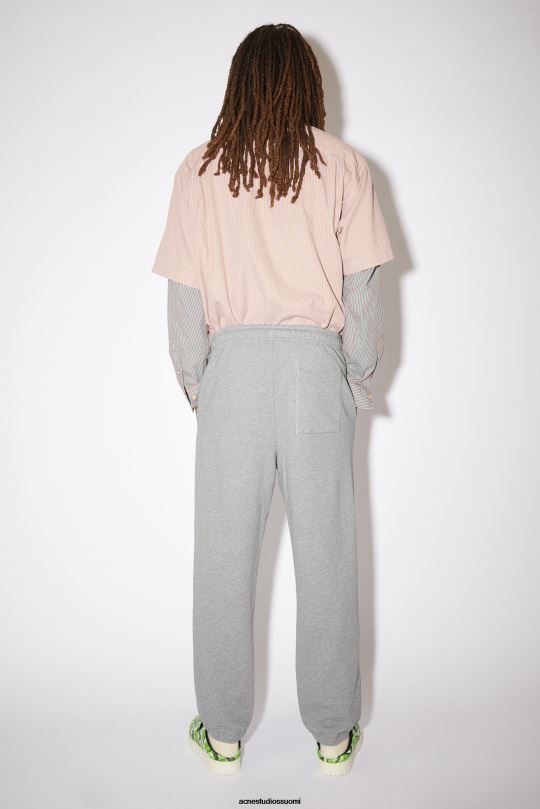 Acne Studios vaatteet vaaleanharmaa melansi 0VF2B1196 puuvillaiset verkkarit