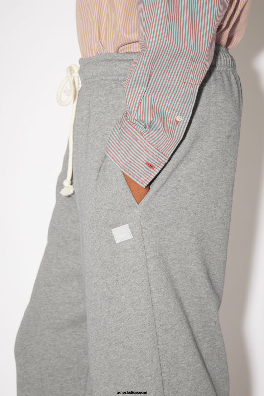 Acne Studios vaatteet vaaleanharmaa melansi 0VF2B1196 puuvillaiset verkkarit