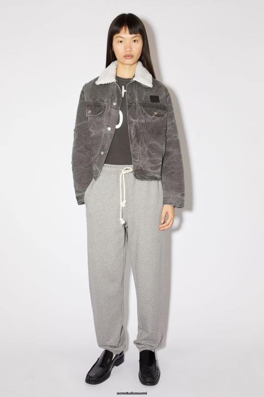 Acne Studios vaatteet vaaleanharmaa melansi 0VF2B311 puuvillaiset verkkarit unisex