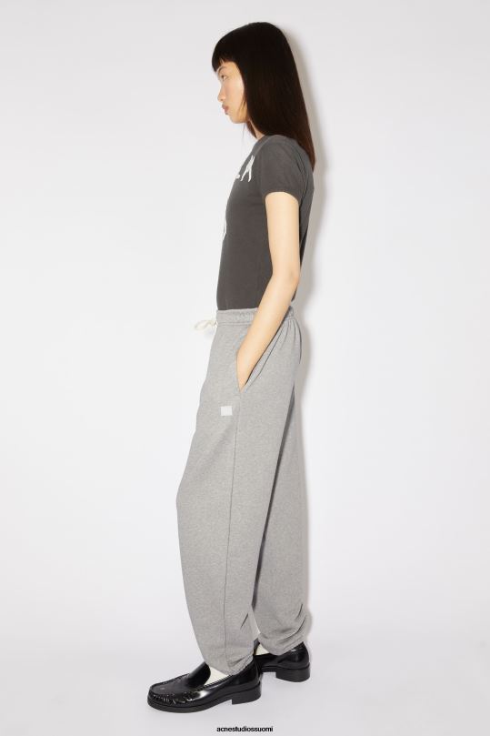 Acne Studios vaatteet vaaleanharmaa melansi 0VF2B311 puuvillaiset verkkarit unisex