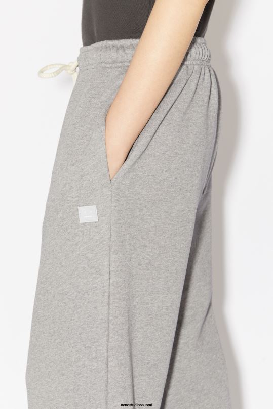 Acne Studios vaatteet vaaleanharmaa melansi 0VF2B311 puuvillaiset verkkarit unisex