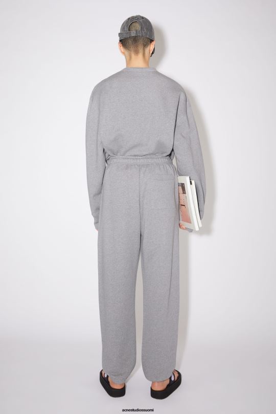 Acne Studios vaatteet vaaleanharmaa melansi 0VF2B421 fleece-verkkarit unisex