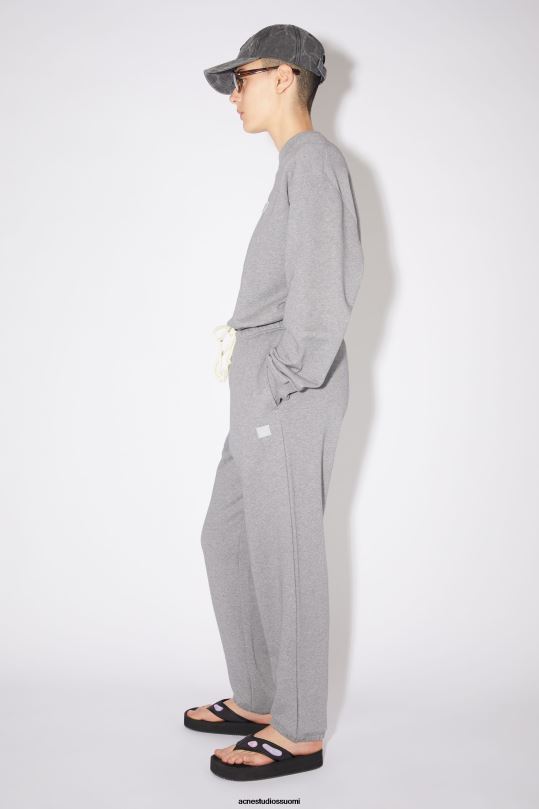 Acne Studios vaatteet vaaleanharmaa melansi 0VF2B421 fleece-verkkarit unisex