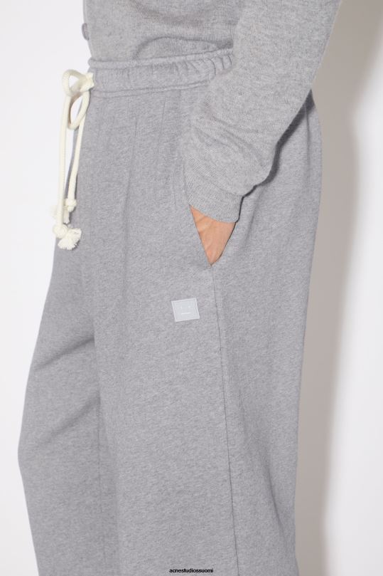 Acne Studios vaatteet vaaleanharmaa melansi 0VF2B421 fleece-verkkarit unisex