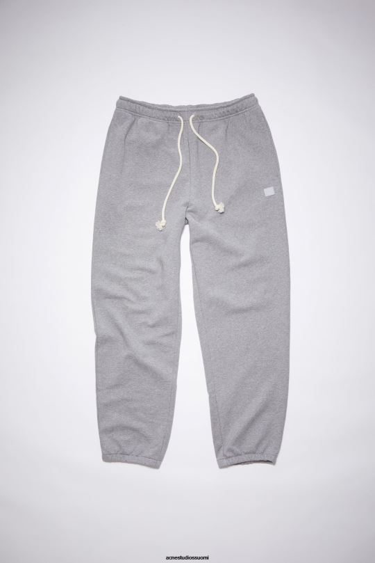 Acne Studios vaatteet vaaleanharmaa melansi 0VF2B421 fleece-verkkarit unisex