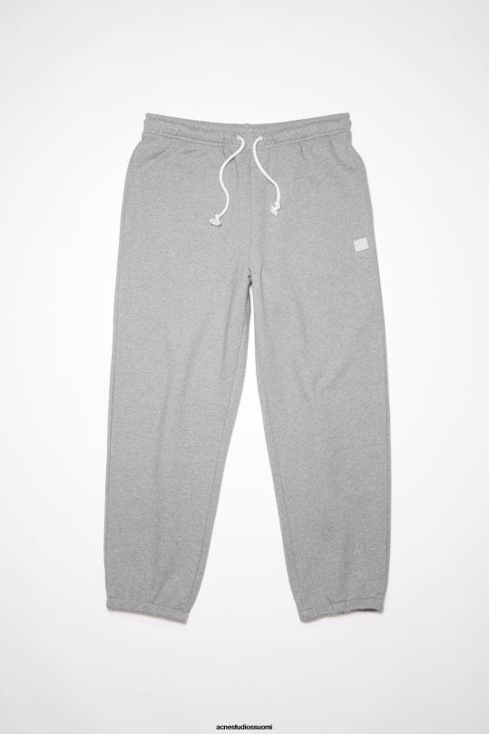 Acne Studios vaatteet vaaleanharmaa melansi 0VF2B435 puuvillaiset verkkarit