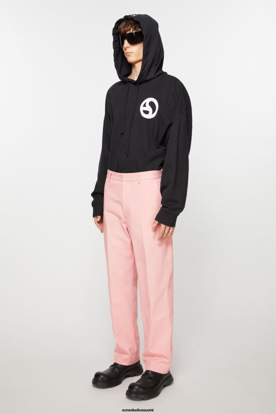 Acne Studios vaatteet vaaleanpunainen 0VF2B1103 twill-puuvillasekoitehousut