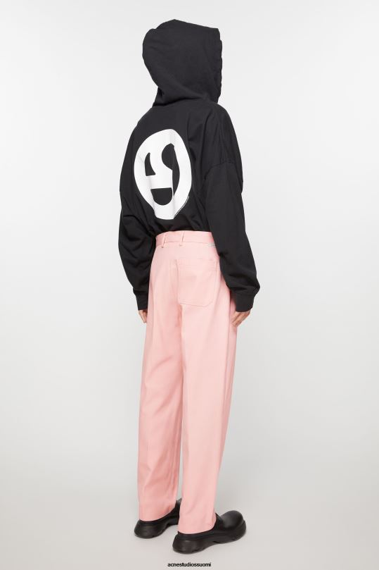 Acne Studios vaatteet vaaleanpunainen 0VF2B1103 twill-puuvillasekoitehousut