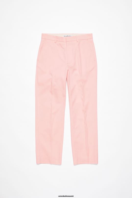 Acne Studios vaatteet vaaleanpunainen 0VF2B1103 twill-puuvillasekoitehousut
