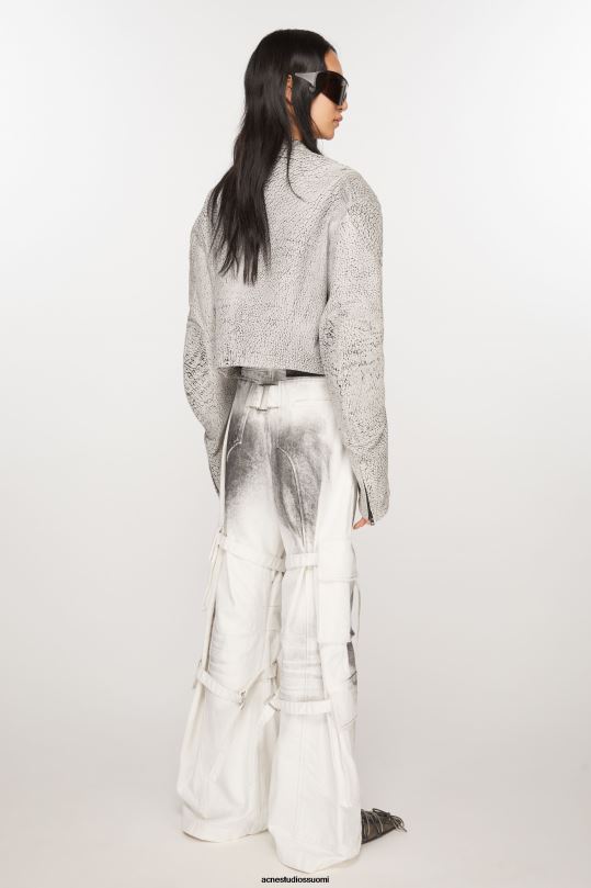 Acne Studios vaatteet valkoinen musta 0VF2B289 cargo farkut