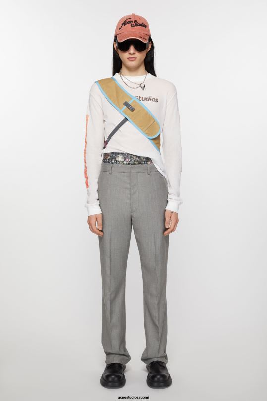 Acne Studios vaatteet vintage harmaa melange 0VF2B1037 räätälöidyt housut