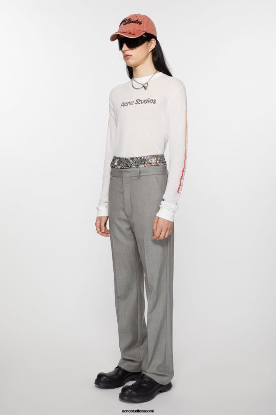 Acne Studios vaatteet vintage harmaa melange 0VF2B1037 räätälöidyt housut