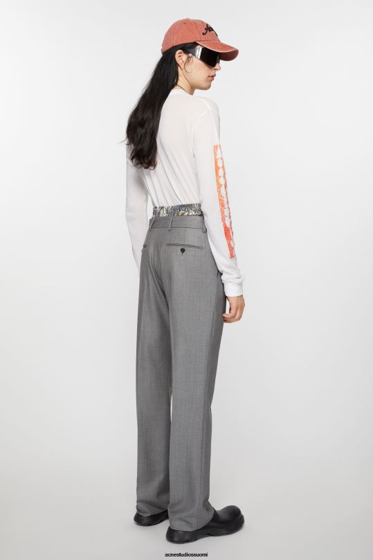 Acne Studios vaatteet vintage harmaa melange 0VF2B1037 räätälöidyt housut