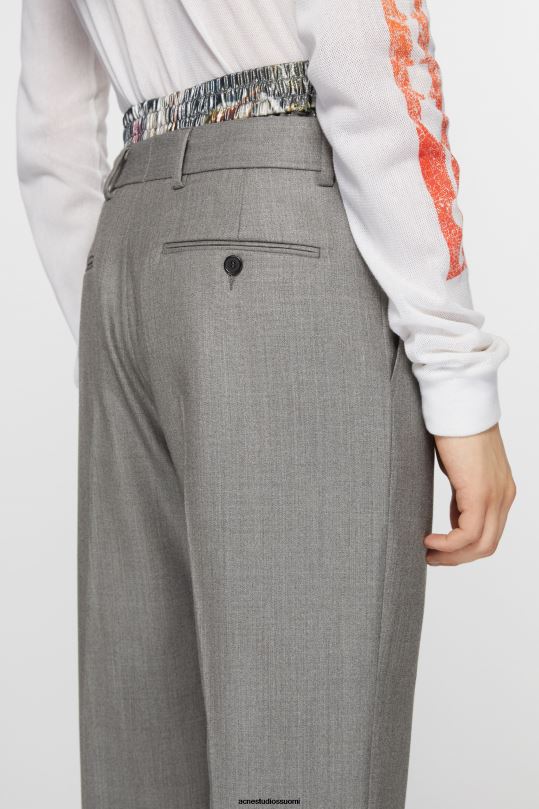 Acne Studios vaatteet vintage harmaa melange 0VF2B1037 räätälöidyt housut