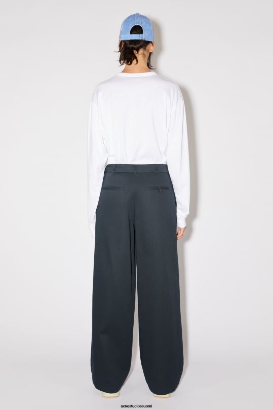 Acne Studios vaatteet yönsininen 0VF2B312 twill chino housut - normaali istuvuus unisex