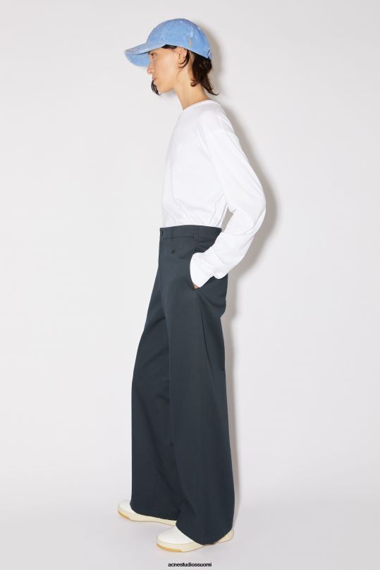 Acne Studios vaatteet yönsininen 0VF2B312 twill chino housut - normaali istuvuus unisex