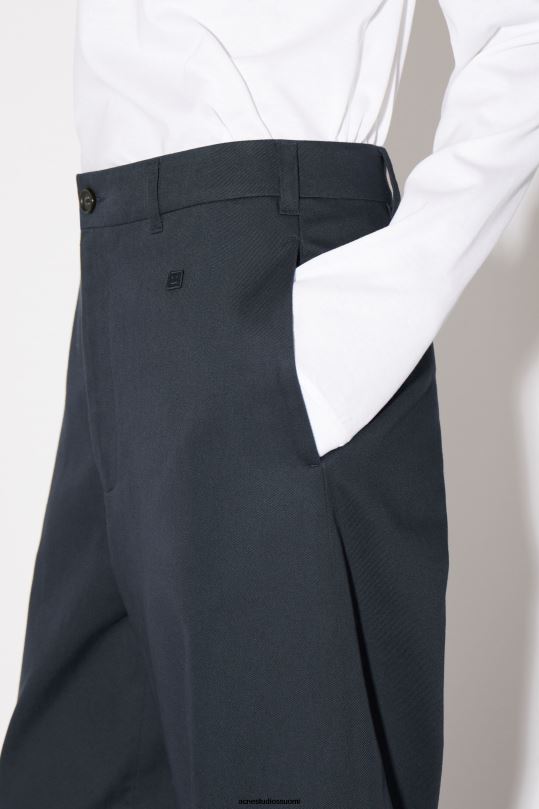 Acne Studios vaatteet yönsininen 0VF2B312 twill chino housut - normaali istuvuus unisex