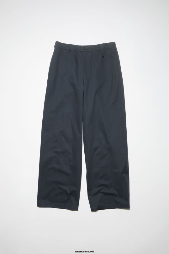 Acne Studios vaatteet yönsininen 0VF2B312 twill chino housut - normaali istuvuus unisex