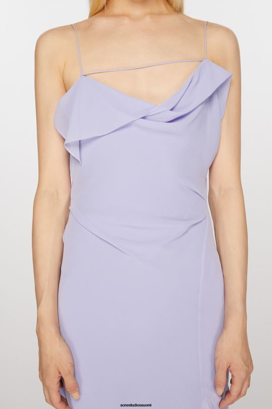 Acne Studios vaatteet lila violetti 0VF2B257 röyhelönauhamekko