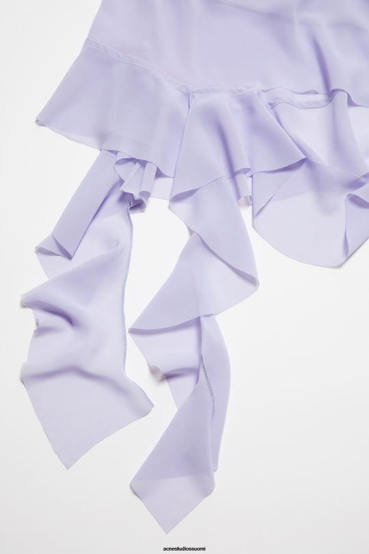 Acne Studios vaatteet lila violetti 0VF2B257 röyhelönauhamekko