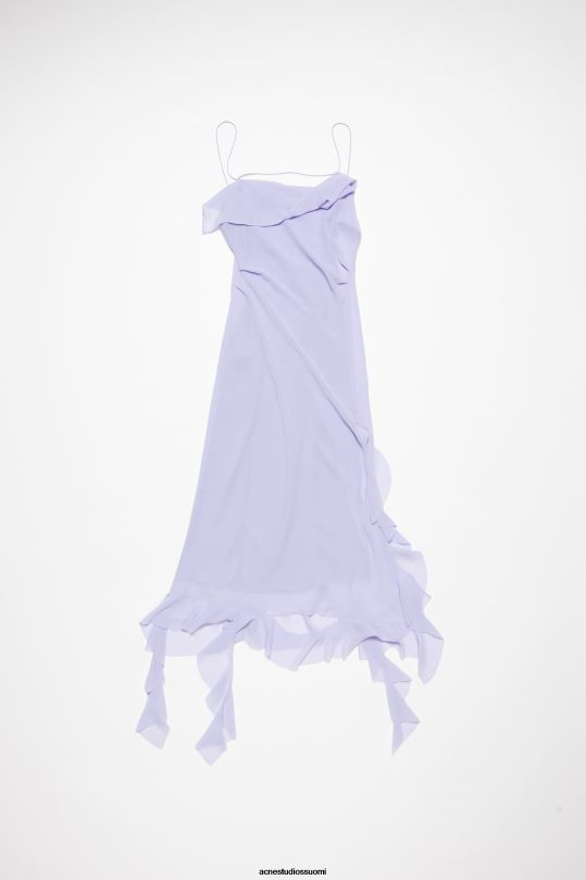 Acne Studios vaatteet lila violetti 0VF2B257 röyhelönauhamekko