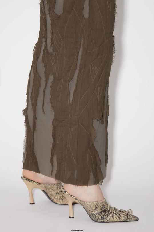 Acne Studios vaatteet ruskea 0VF2B278 hihaton mekko runway show